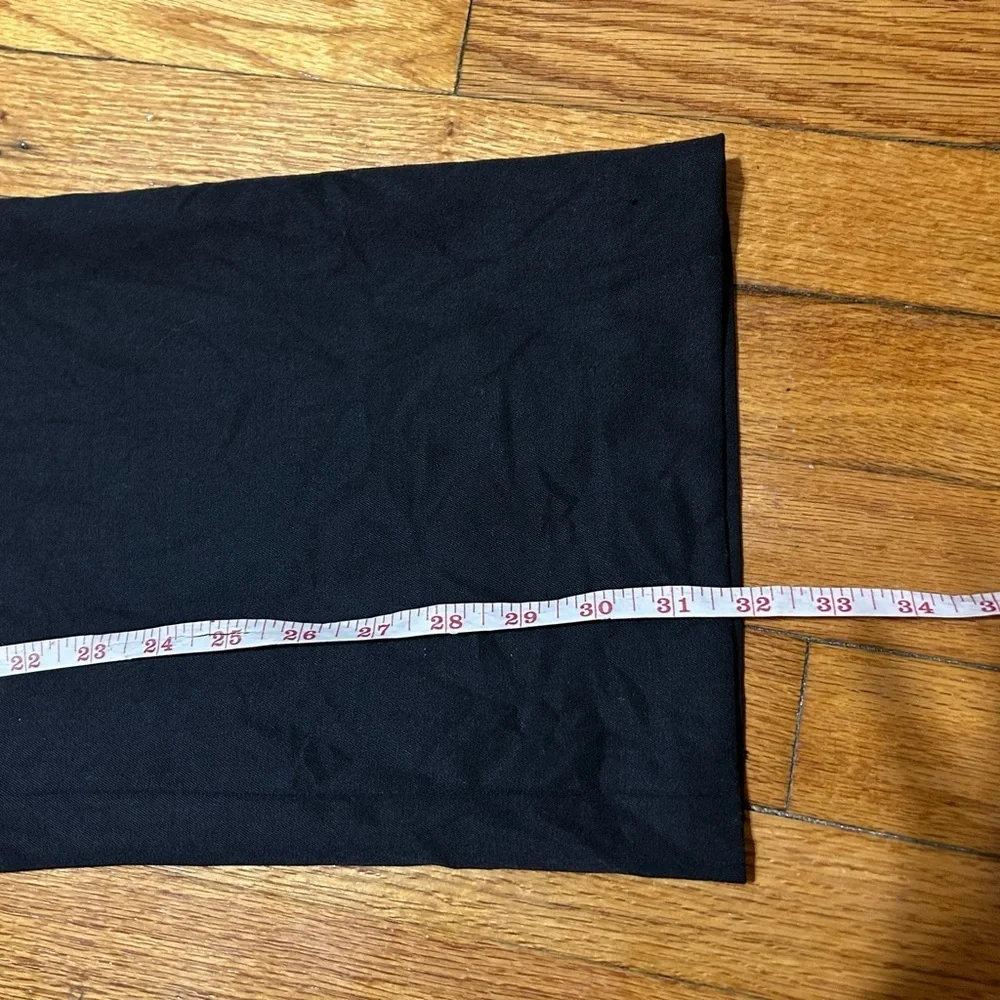 J Crew Pants Womens 6 Black Ankle Flat Front 100% Wool Light Weight City Fit